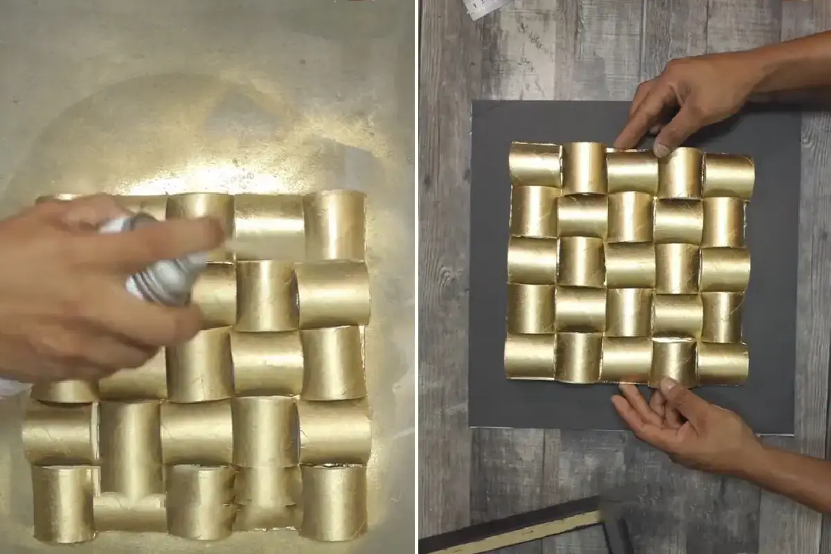 Tee upea design-taulu käytetyistä vessapaperirullista: Helppo ja edullinen DIY-projekti