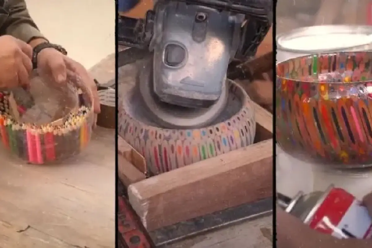 DIY: Älä heitä vanhoja puukynäsiä pois – luo niistä kätevä keskikoriste pikkutavaroiden säilytykseen!