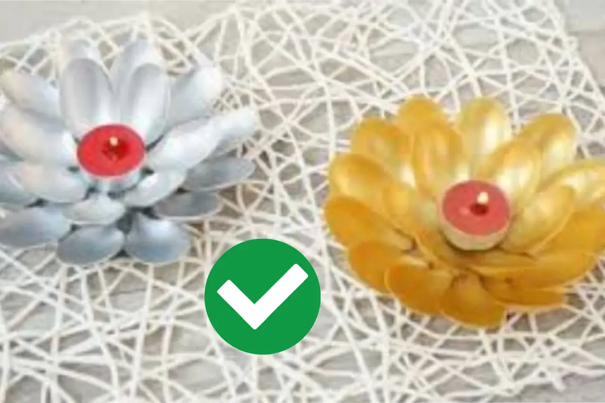 DIY kynttilänjalka: Muuta muovilusikat upeaksi sisustuselementiksi olohuoneeseen