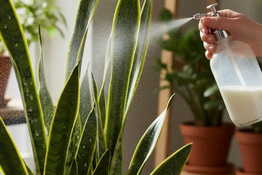 Pelasta anopinkielesi homeelta: Maito ja sadevesi – luonnollinen ratkaisu kasvien terveyteen