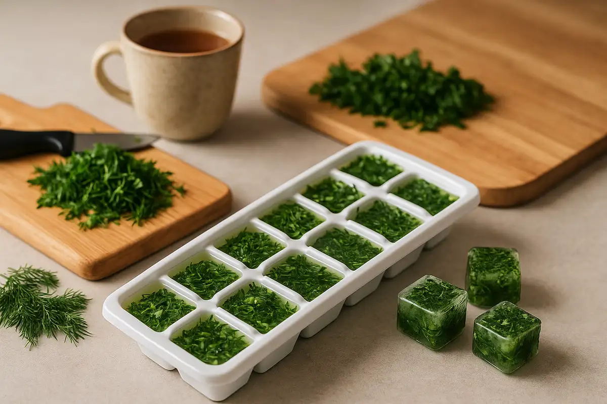 Yrttien pakastaminen öljyssä: Salainen ainesosasi talven täydellisiin ruokiin