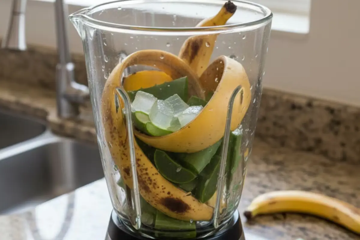 Banaanit ja aloe vera tehosekoittimessa – tämä täysin ilmainen kotitekoinen ihmejuoma muuttaa kuolevan huonekasvisi viidakkomaiseksi vihreäksi unelmaksi viikoissa
