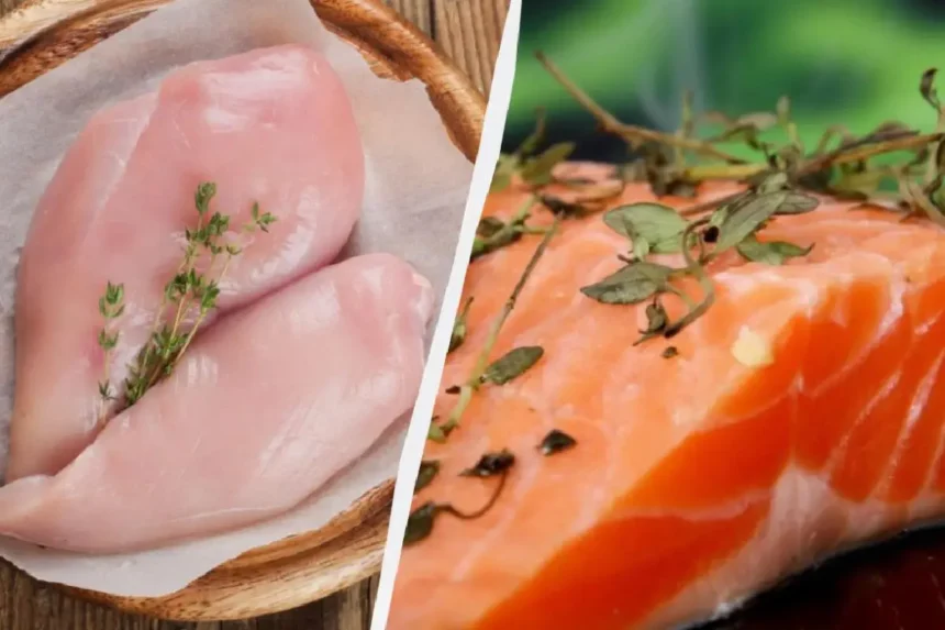 Kana vai lohi: kumpi on oikeasti parempi terveydelle, vyötärölle ja elinikään 